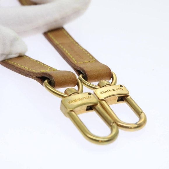 LOUIS VUITTON Shoulder Strap Leather 36.2"" Beige LV Auth - Picture 6 of 7